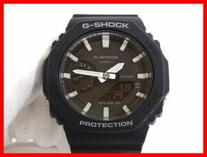 2403★F-1780★CASIO G-SHOCK GA-2100② カシオ ジーショック 腕時計 クォーツ CARBON CORE GUARD ブラック　中古