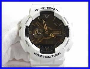 2403★F-1788★CASIO G-SHOCK GA-110GW カシオ ジーショック 腕時計 クォーツ ホワイト アナデジ　中古