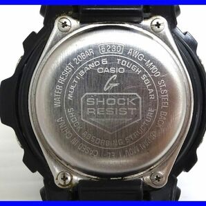 2403★F-1803★ベルト破損！ CASIO G-SHOCK AWG-M100 カシオ ジーショック 腕時計 電波ソーラー デジアナ ブラック 中古の画像6
