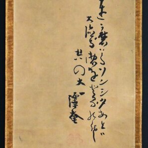 【模写】 沢庵宗彭「達磨 画賛」紙本 合箱 臨済宗の僧 大徳寺百五十三世 沢庵 澤庵 江戸前期 人が書いたもの B2841の画像3