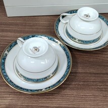 ★Noritake ノリタケ 　エセックスコート　ティー コーヒー 椀皿 ペア セット★デミタスコーヒーセット 5セット グレイスシリーズ カップ_画像2