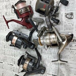 リールおまとめ　5個セット　■Daiwa　ダイワ　■Olympic　オリンピック 　　釣り具　　スプニングリール　　動作未確認　ジャンク品