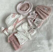 blythe outfit ＊蝶々とお花刺繍のお洋服セット＊_画像5