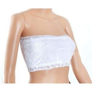  bare top lace bra cover bare top plain race attaching . interval .. see .bla pad none lady's free size white 