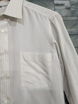 ★送料無料★LANVIN　ランヴァン　長袖　シャツ　ワイシャツ　ストライプ柄　トップス　メンズ　サイズ38-78_画像3