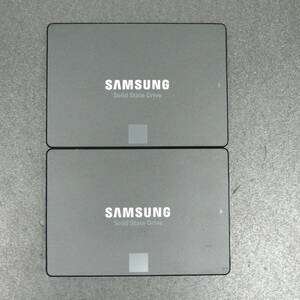 【2台まとめ売り/検品済み】SAMSUNG SSD 850 EVO 250GB MZ7LN250 (使用時間：4237h・5055h) 管理:k-81