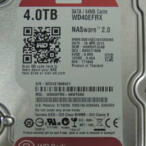 【検品済み/使用3143時間】WD 4TB HDD WD40EFRX 管理:ウ-33_画像3