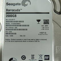 【検品済み】Seagate 2TB HDD ST2000DM001 (使用8075時間) 管理:ウ-86_画像3