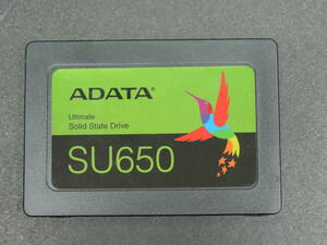 【検品済み/使用260時間】ADATA SU650 SSD 480GB ASU650SS-480GT 管理:k-55