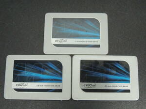 【3台まとめ売り/検品済み】crucial MX300 SSD 275GB CT275MX300SSD1 (使用時間：2854h・19157h・21981h) 管理:k-68