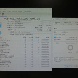 【2台まとめ売り/検品済み】HGST 4TB HDD HDS724040ALE640 【使用時間1151h・1351h】 管理:ウ-80の画像3