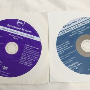 DELL リカバリー DVDセット Windows 10 Pro 64BIT, Windows 7 Professional SP1 32BITの画像1