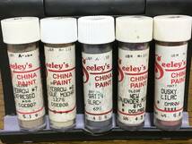 a. 5本 seeley's china paint チャイナペイント ビスクドール 着色 顔料 パウダー チャイナペインティング ポーセリン 陶磁器_画像1