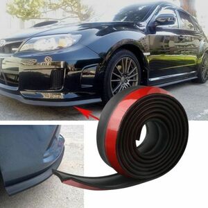 [ black ] free shipping lip spoiler under lip molding 2.5m all-purpose EPDM series rubber sponge material 