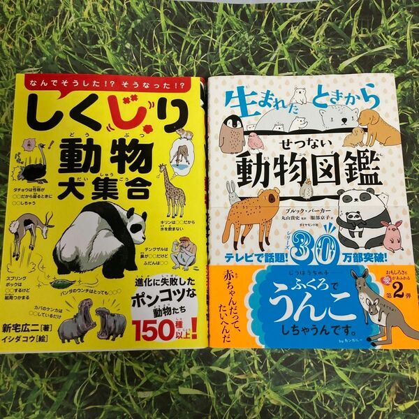 しくじり動物大集合★生まれたときからせつない動物図鑑 2冊セット！