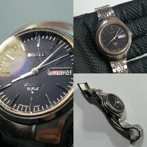 SEIKO quartz U.F.A 腕時計 ジャンク ○ 昭和 時計 セイコー クォーツ初期 部品 パーツ 古い_画像7