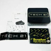 TECH21 SansAmp BASS DRIVER DI-LB ベース エフェクター 音響 中古_画像1