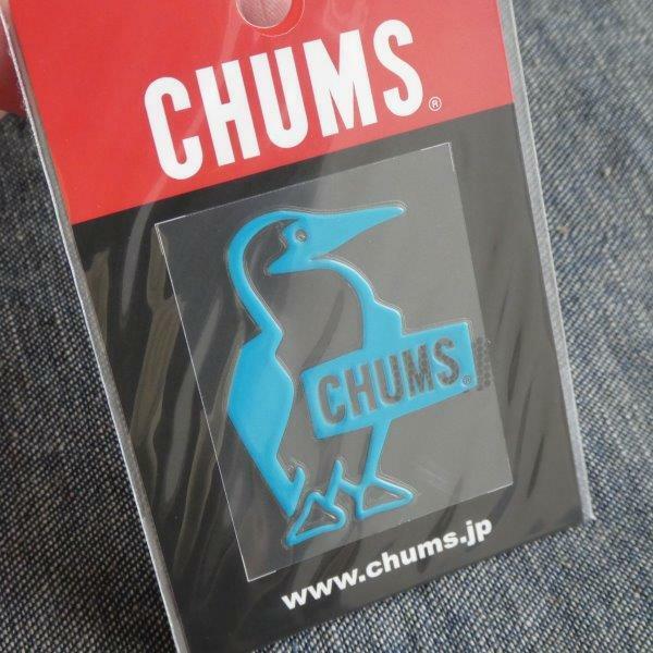 チャムス ステッカー Chums Booby Bird Emboss Sticker ティール 新品 CH62-1126