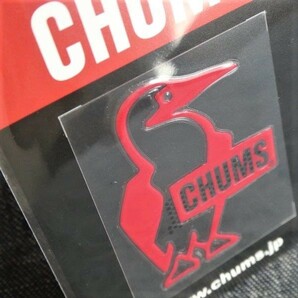 チャムス ステッカー Chums Booby Bird Emboss Sticker レッド CH62-1126 新品の画像2