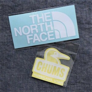 2 pieces set TNF CHUMS sticker NN32347 WH CH62-1124 WH new goods PVC material waterproof 