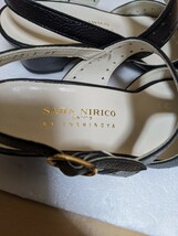 SARA NIRICO parma BY YOSHINOYA 22.5cm サンダル　パンプス　MADE IN JAPAN GINZA YOSHINOYA 22.5　黒色　ブラック　銀座ヨシノヤ_画像7