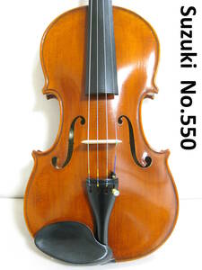 [ beautiful beauty good .] Suzuki violin No.550 4/4 1979 year made accessory set maintenance * adjusted .