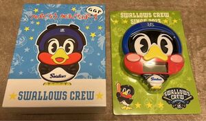 送料込★未使用★ヤクルトスワローズ つば 九郎、「がまぐちぽーち」＆「キッチンタイマー」、SWALLOWS CREW