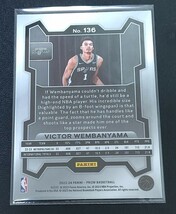 VICTOR WEMBANYAMA Panini 2023-24 PRIZM Basketball BASE Card ウェンバンヤマ spurs スパーズ _画像2