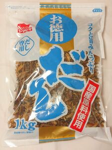 ヤマヒデ お徳用だし 1kg 混合削り節 （厚削り） 国産原料使用 チャック袋