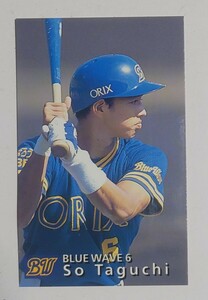  Calbee Professional Baseball card 1997 year Orix * blue wave rice field .. player 