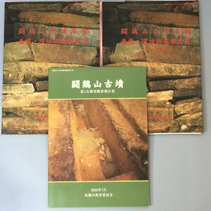 ３冊セット『闘鶏山古墳 調査報告書』闘鶏山古墳石槨画像 　デジタル版（CD-ROM） 第1次調査概要報告