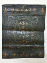タンカ　30x37cm　　　　　　　肉筆画　チベット　マクリ　仏画　曼荼羅　中国画　密教　仏教美術_画像1