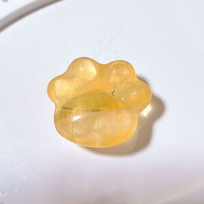 イエロー フローライト 肉球 パーツ
