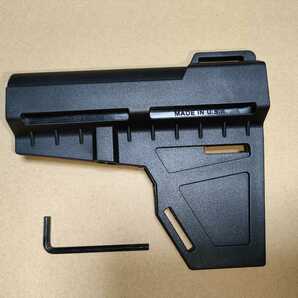 SHOCKWAVE BLADE PISTOL STABILIZER ピストルスタビライザーストック BK 黒 送料無料 PLSTOL レプリカ M4A1　ラストワン