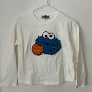 セサミストリート クッキーモンスター 長袖Tシャツ ロンT 130cm