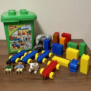 台車4個（基本セット+3個） レゴデュプロ ぞうさんのバケツ 7614 ブロックLEGO duplo 知育玩具