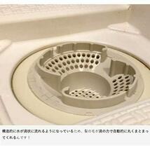 ★ユニットバス用ECO(抗菌)★ ウエルスジャパン お風呂 排水溝 髪の毛取り ゴミ受け 簡単 髪の毛くるくるポイ NEW 抗菌エコVer._画像2