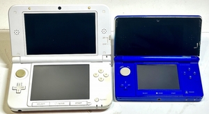 中古ゲーム機 任天堂 ニンテンドー3DS ブルー、3DS LL SPR-001、修理前提のジャンク扱い