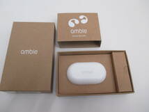 モバイル祭 ambie sound earcuffs アンビー AM-TW01/WC ワイヤレスイヤホン サウンドイヤカフ 美品 Type-C Bluetooth ホワイト white_画像5