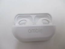 モバイル祭 ambie sound earcuffs アンビー AM-TW01/WC ワイヤレスイヤホン サウンドイヤカフ 美品 Type-C Bluetooth ホワイト white_画像2