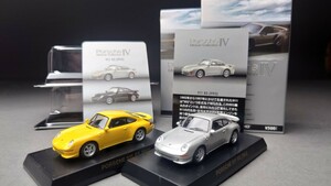 京商 1/64 ポルシェ ミニカーコレクション4 911 RS (993) 2台セット