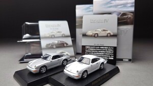 京商 1/64 ポルシェ ミニカーコレクション4 911 RS (964) 2台セット