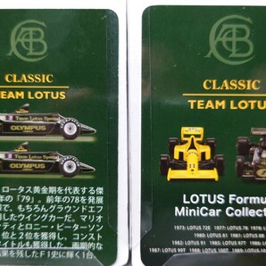 京商 1/64 ロータス フォーミュラーカー ミニカーコレクション LOTUS 79 #5 #6 2台セットの画像8