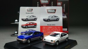 京商 1/64 HONDAミニカーコレクション HONDA ＣＲ-X ブルー ホワイト 2台セット