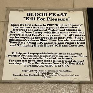 ■BLOOD FEAST-Kill For Pleasure New Renaissance Records NRCD16 1987年 USオリジナル盤CD 正規品 廃盤 スラッシュメタルの画像3