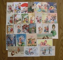 ヴィンテージ/アンティーク　古いポストカード・絵葉書　子供の情景　３０枚　_画像1