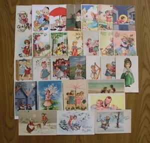 ヴィンテージ/アンティーク　古いポストカード・絵葉書　子供の情景　３０枚　