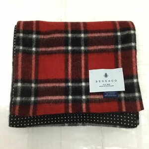 Begg & Co 表記無し ベグアンドコー マフラー マフラー リバーシブル チェック 水玉 ウール Long Scarf 10106203