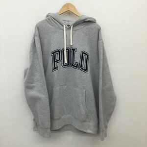 RALPHLAUREN XL ラルフローレン パーカー 長袖 ビッグロゴ　プルオーバー Hooded Sweatshirt Hoodie 灰 / グレー / 10106145