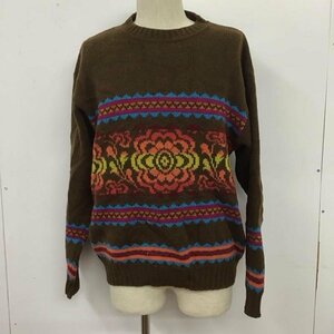 USED M 古着 ニット、セーター 長袖 長袖ニット リブニット セーター クルーネックカットソー セーター Knit Sweater 10106819